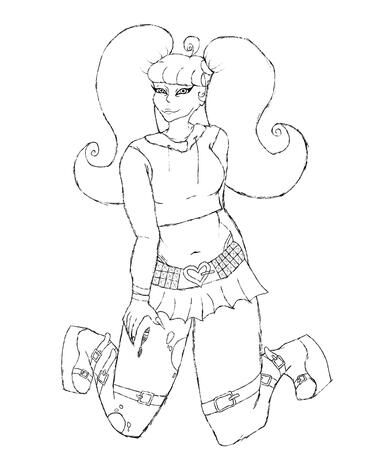 full body lineart full body lineart