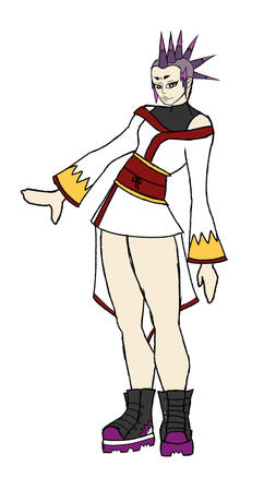 full body sketch w/ colour